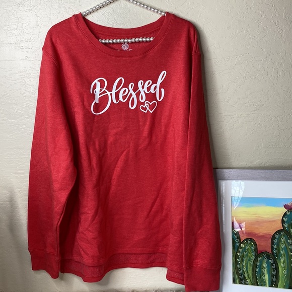 Tops - BLESSED crew neck sweatshirt